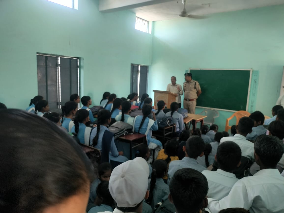 District Police Rewari organized an awareness aprogram about Cyber crime in govt. sr.sec. school Sheoraj Majra Rewari under Haryana Uday Outreach Program.