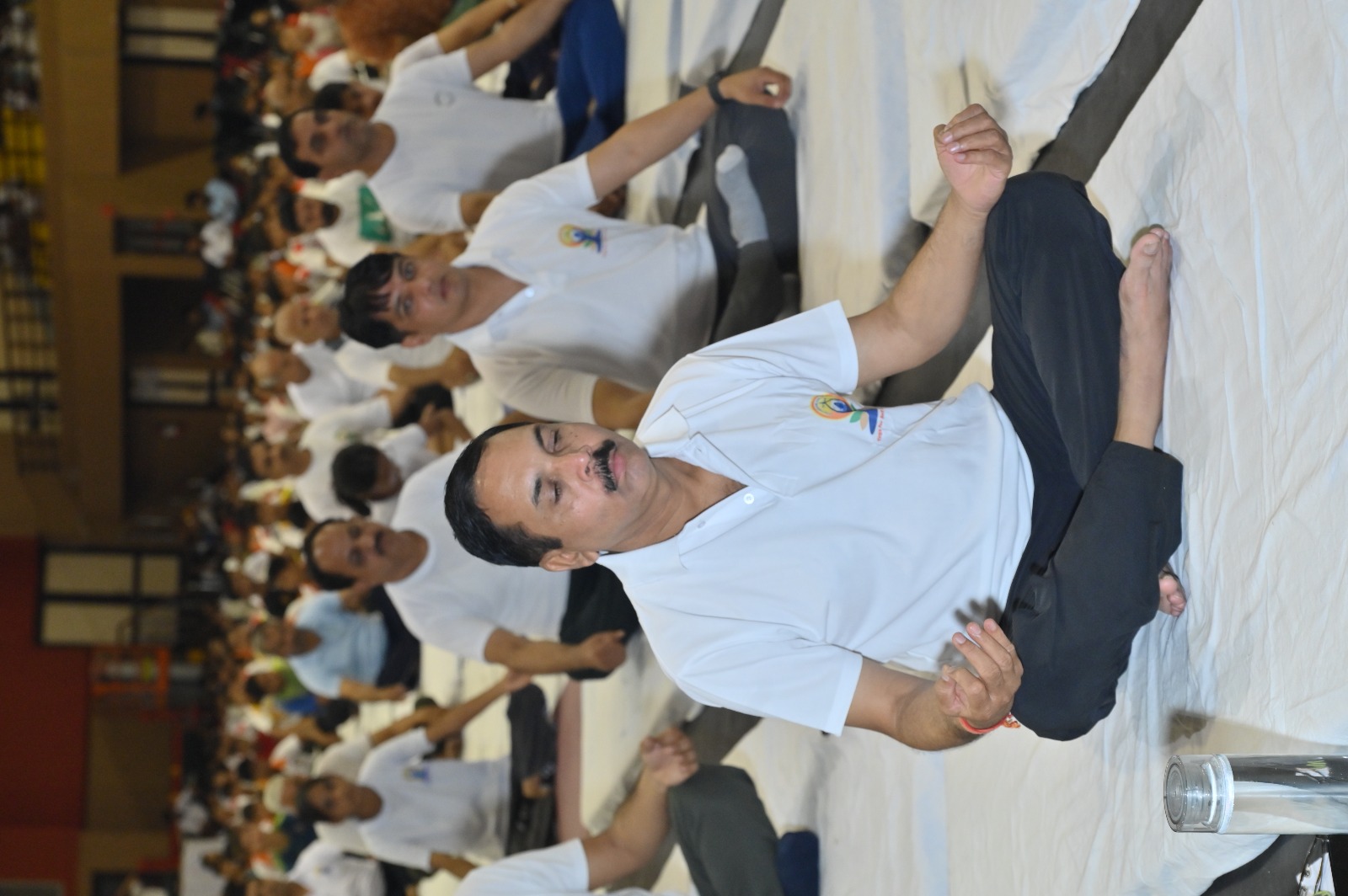 District level yoga program organized at CDLU's Multipurpose Hall  Sirsa  on International Yoga Day  on 21 june 2024 