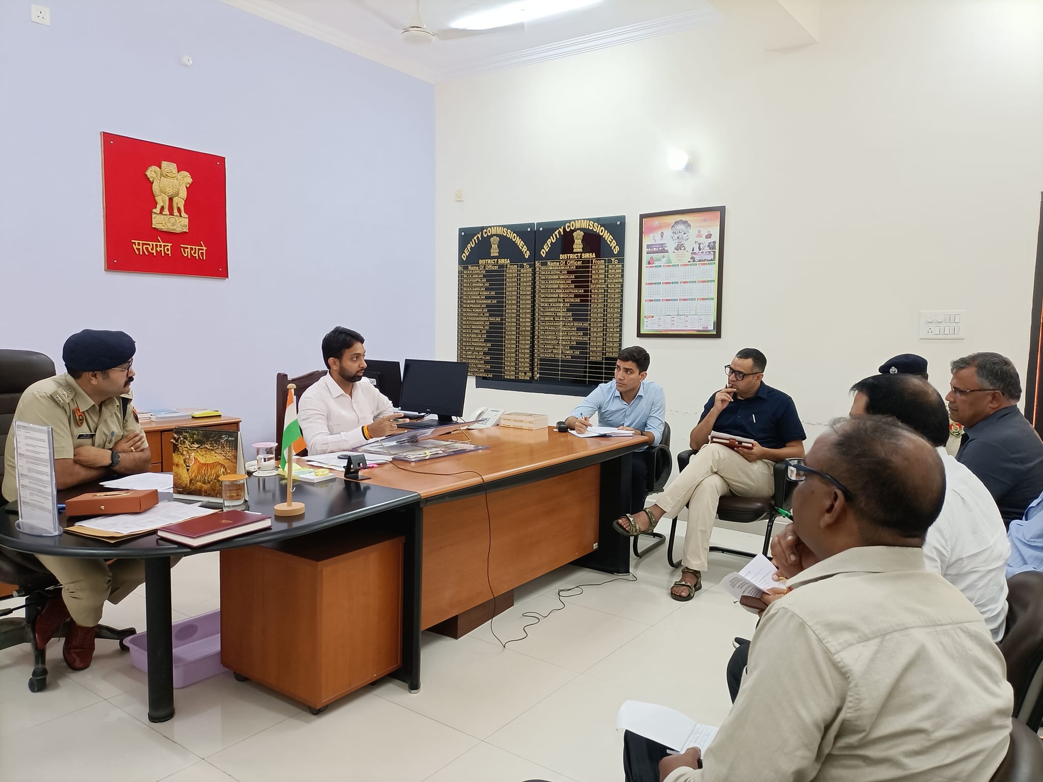 Special officer of CM office C.P. And O. Pankaj Nain reviewed cyclothon rally preparations