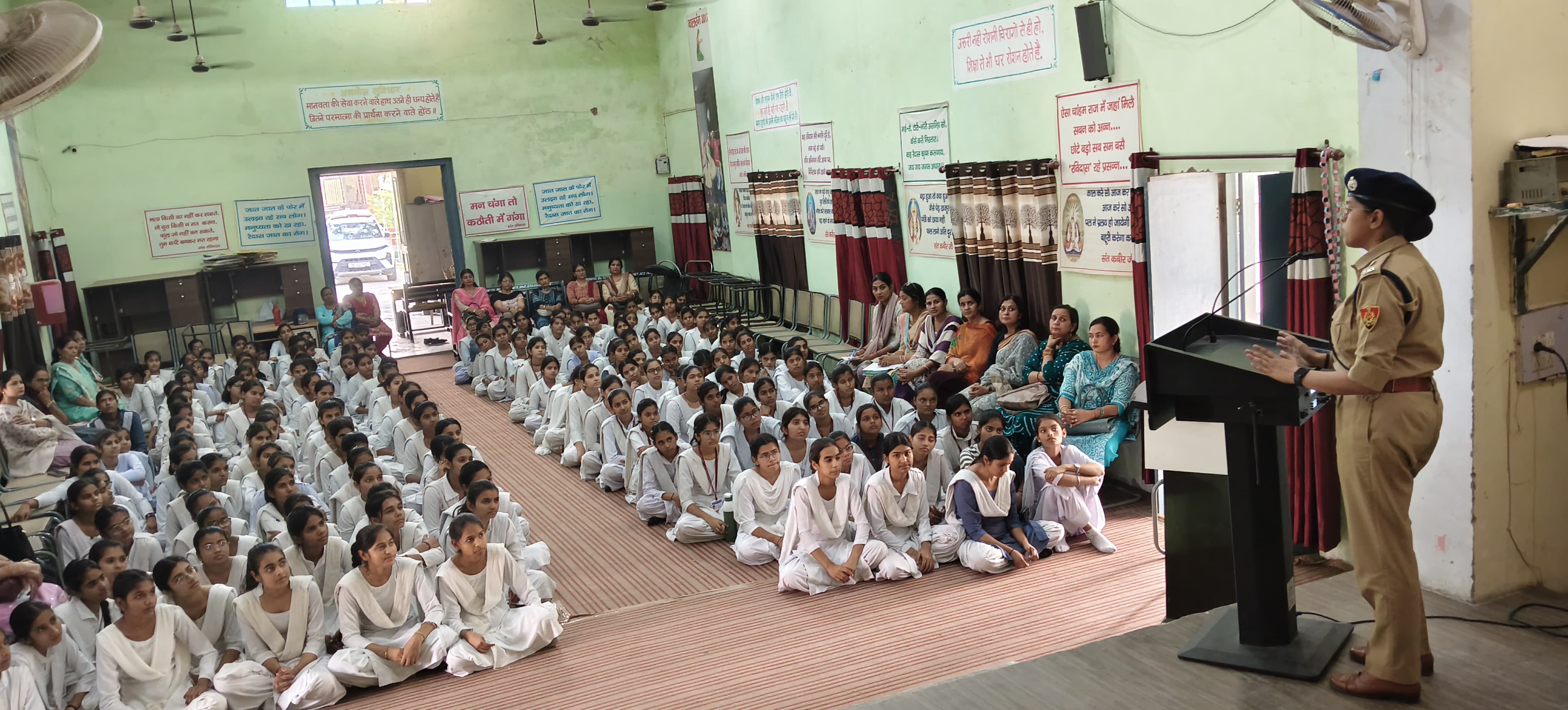 Anti drug use campaign Government girls senior secondary school Jind