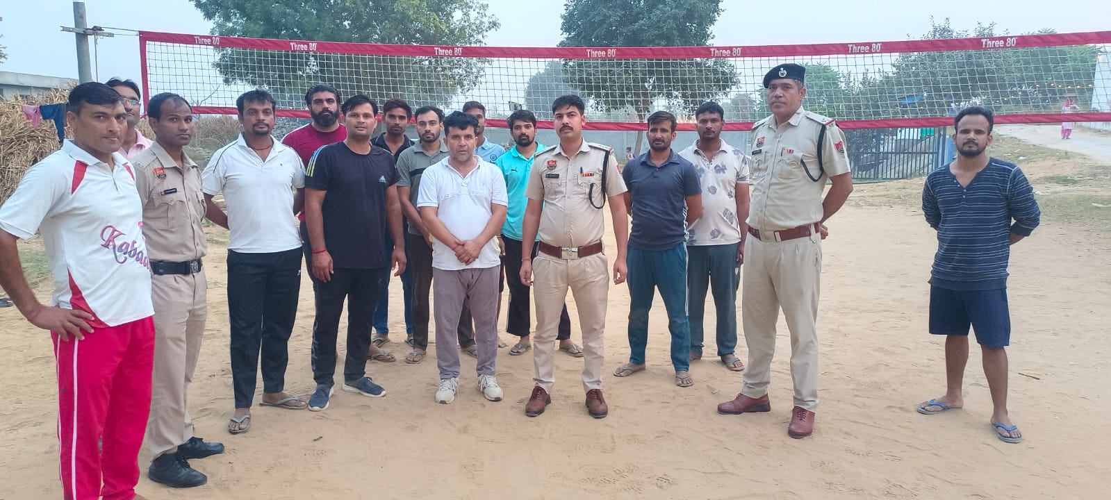 Under the Haryana Uday Abhiyan, Rewari Police organised a volleyball competition in village Akeda and informed the youth about the ill effects of drugs.